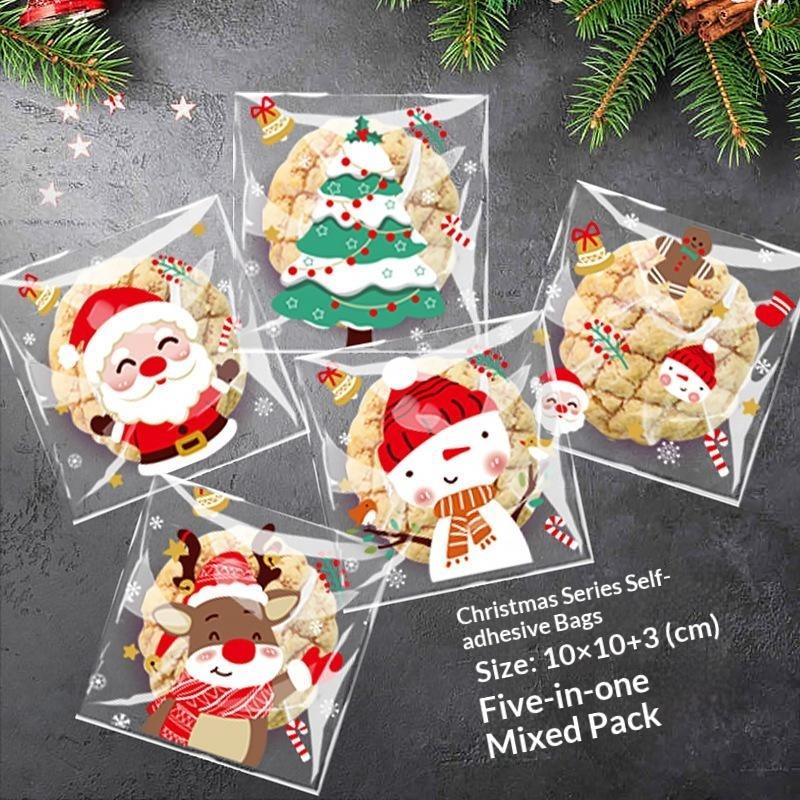 100pcs Christmas Self Adhesive - Xmas Food Snacks 评论和价格