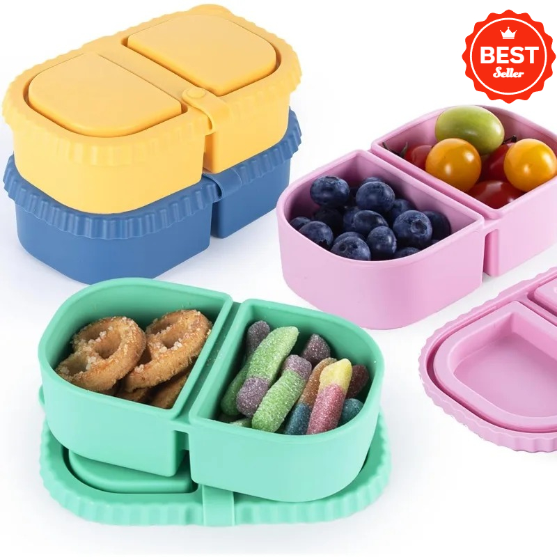 Reusable Silicone Snack Contai - Food And Snacks For Picnic 评论和价格