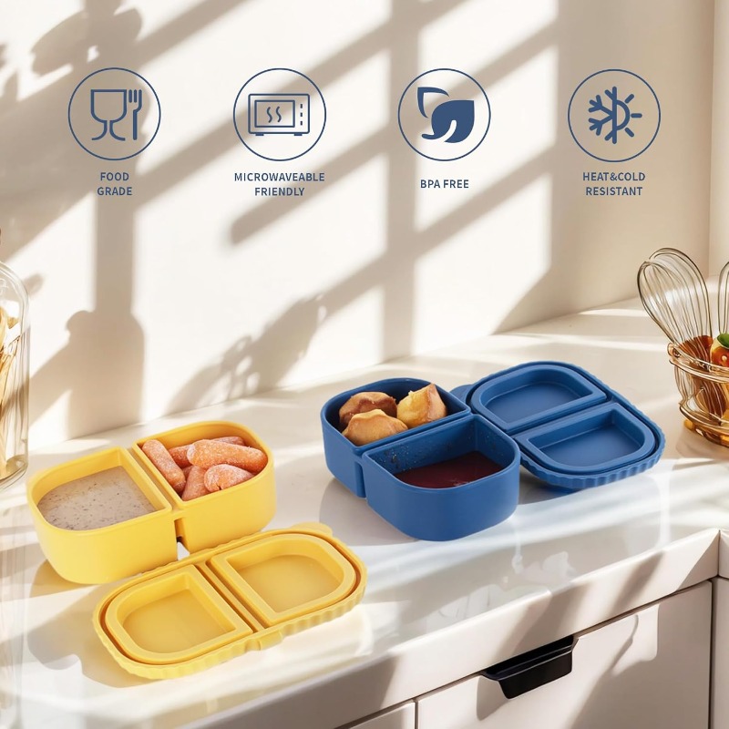 Reusable Silicone Snack Contai - Food And Snacks For Picnic 评论和价格
