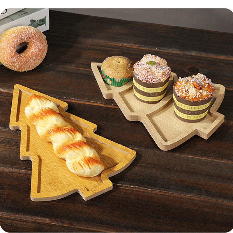 Christmas Plate Wooden Tray Xm - Xmas Food Snacks 评论和价格