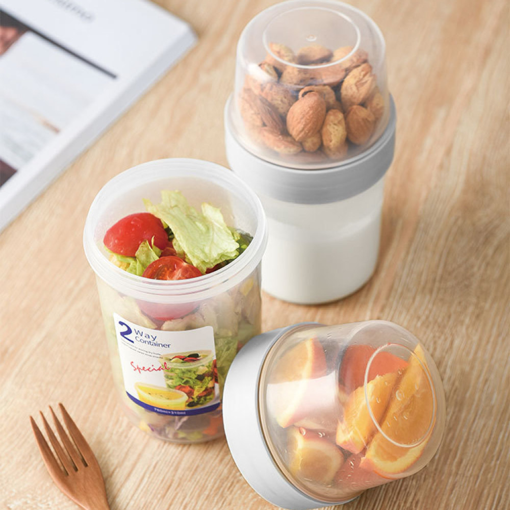 Portable Double Layer Food Sto - Baby Food Snacks Yogurt 评论和价格