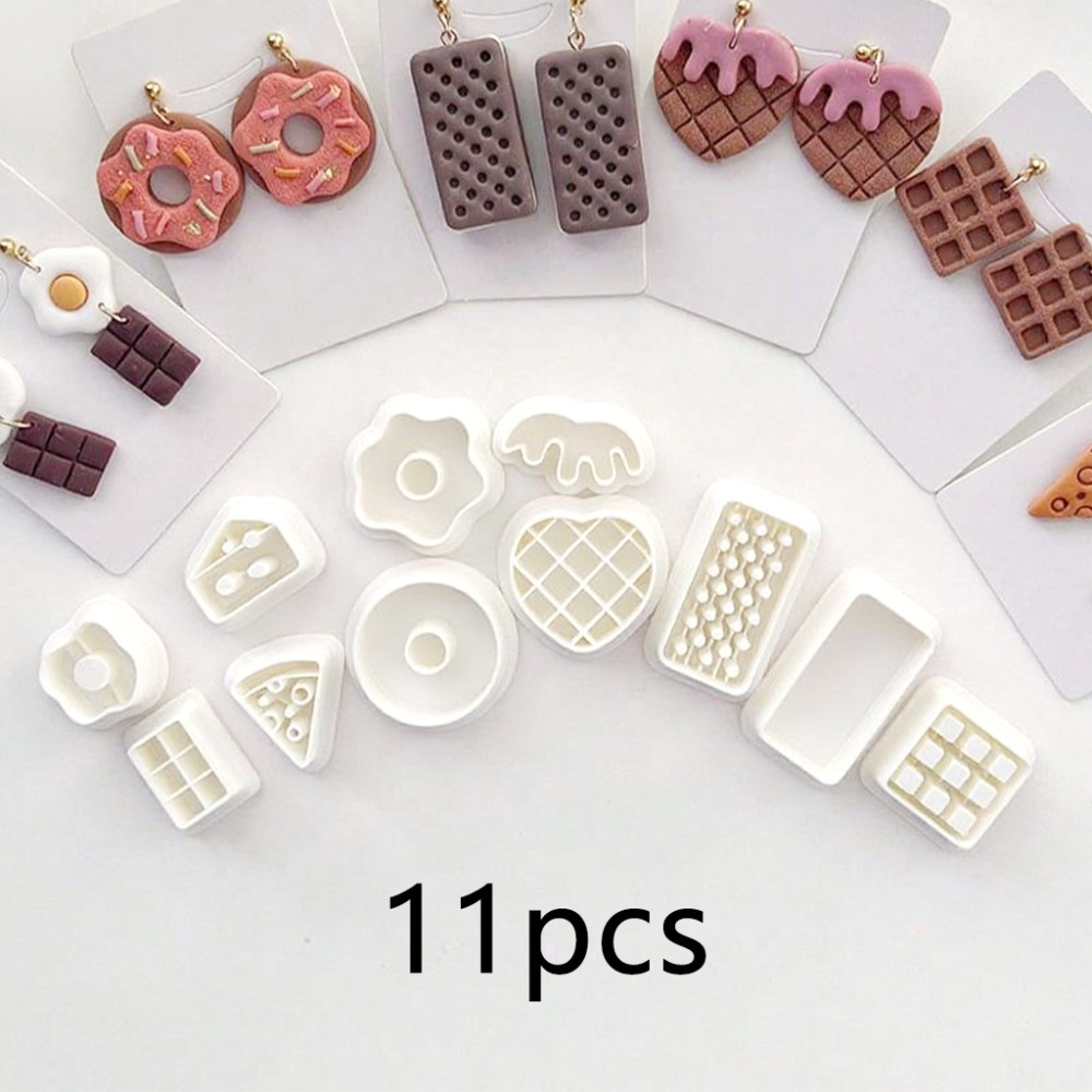11Pcs/set Snack Themed Polymer - Food Stamps Snacks 评论和价格