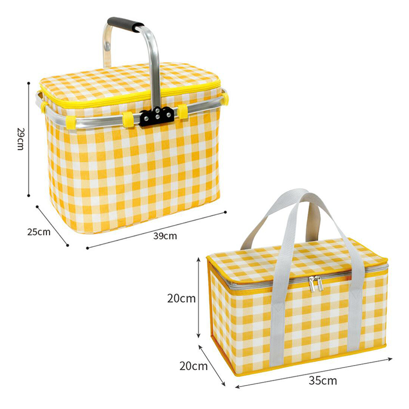 Retro Pastoral Lunch Bag Foldi - Food And Snacks For Picnic 评论和价格