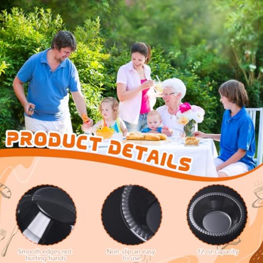30 Pack 12 oz Disposable Plast - Food And Snacks For Picnic 评论和价格