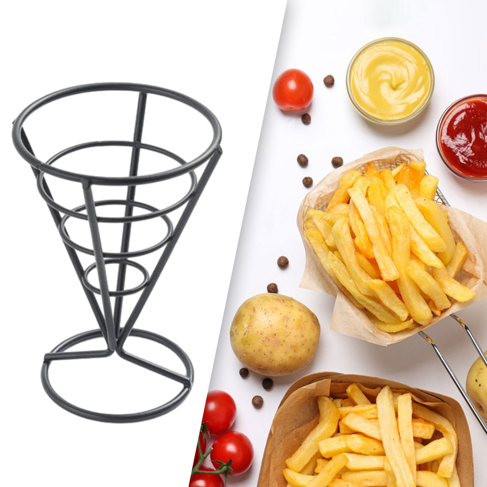 Cone Holder Stand French Fried - Food And Snacks For Picnic 评论和价格
