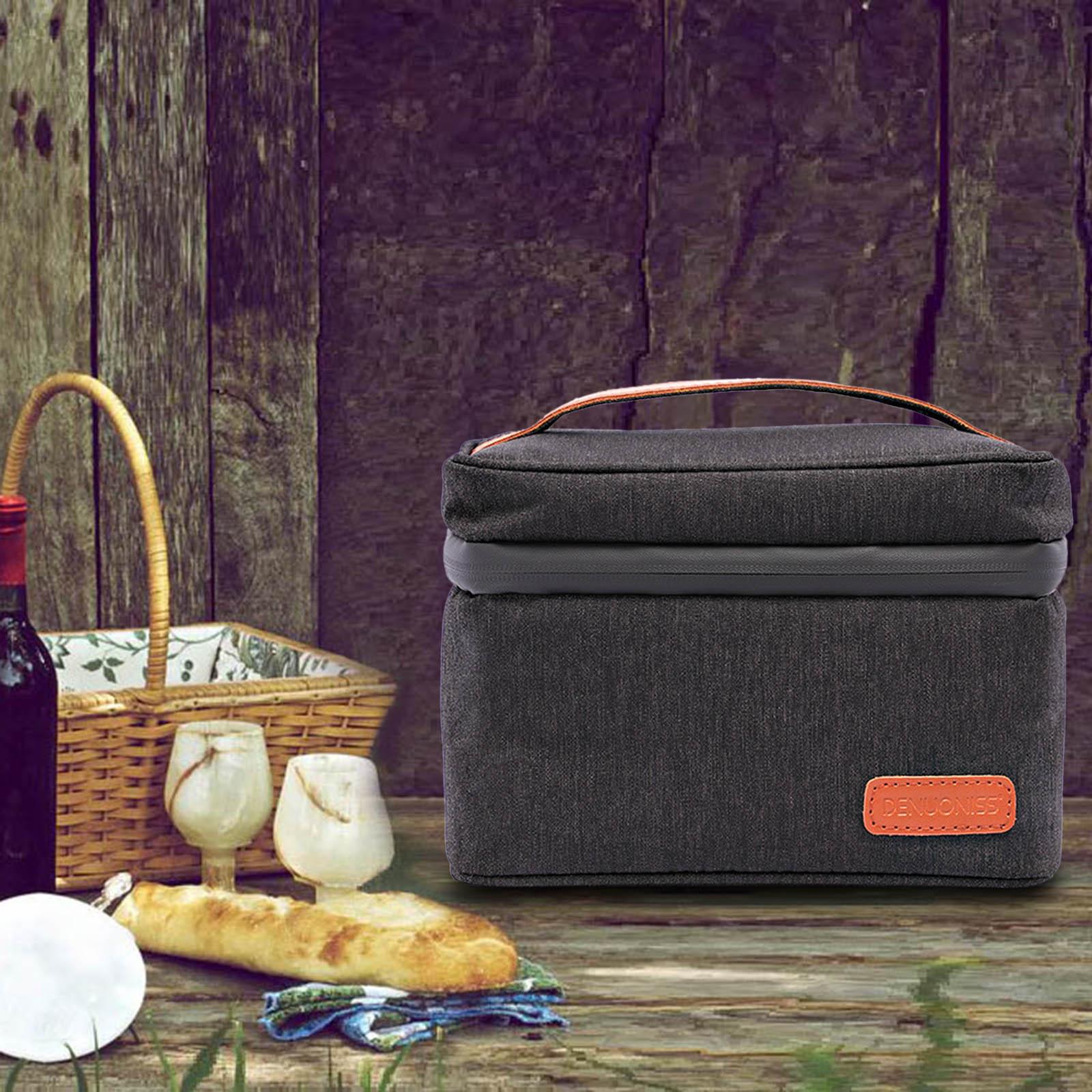 Insulated Lunch Bag Cooler Bag - Food And Snacks For Picnic 评论和价格