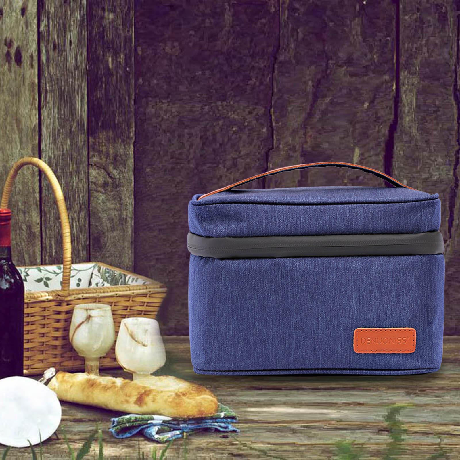 Insulated Lunch Bag Cooler Bag - Food And Snacks For Picnic 评论和价格