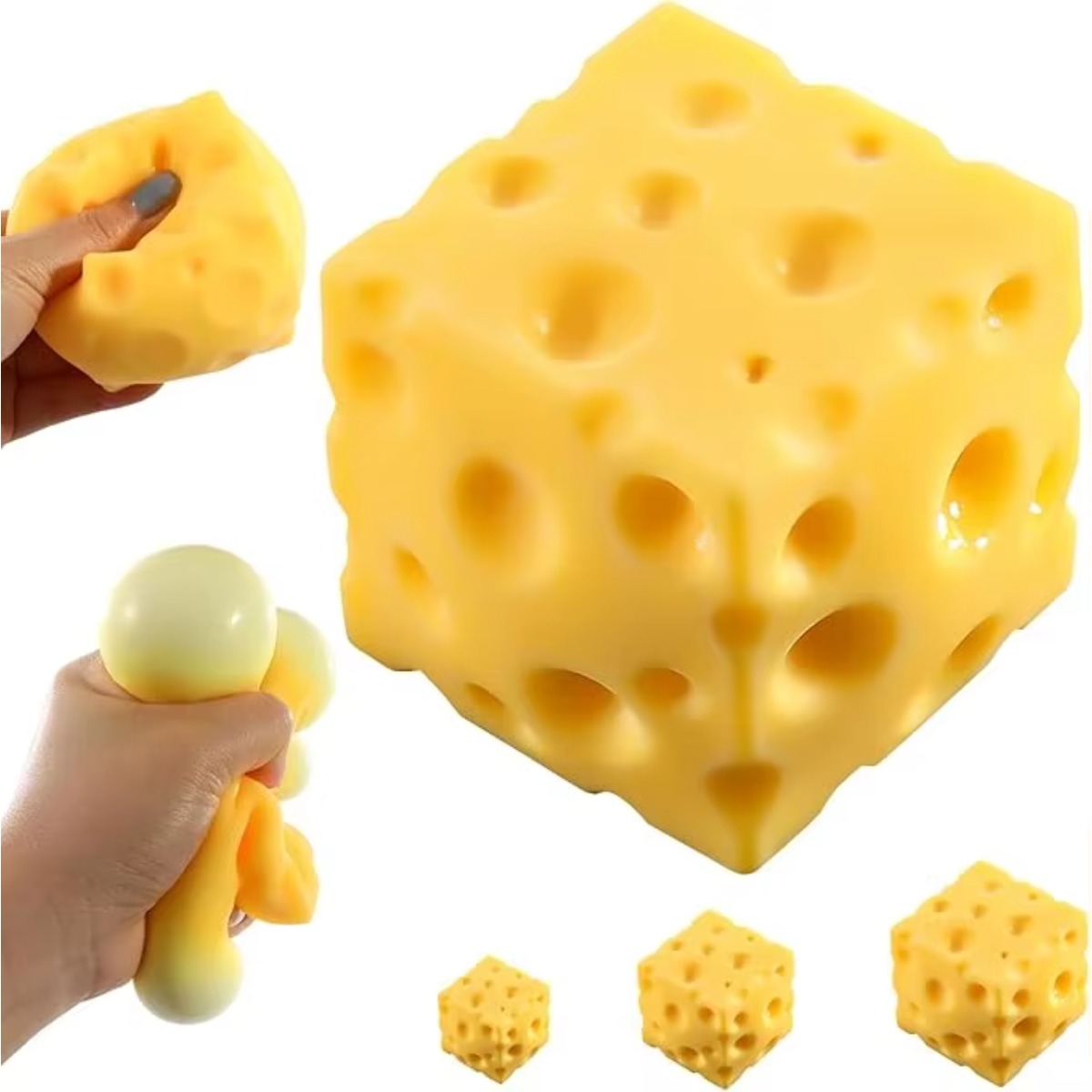 Cheese Stress Ball Squishy Toy - Food & Snacks Coloring Book Bold & Easy Pdf 评论和价格