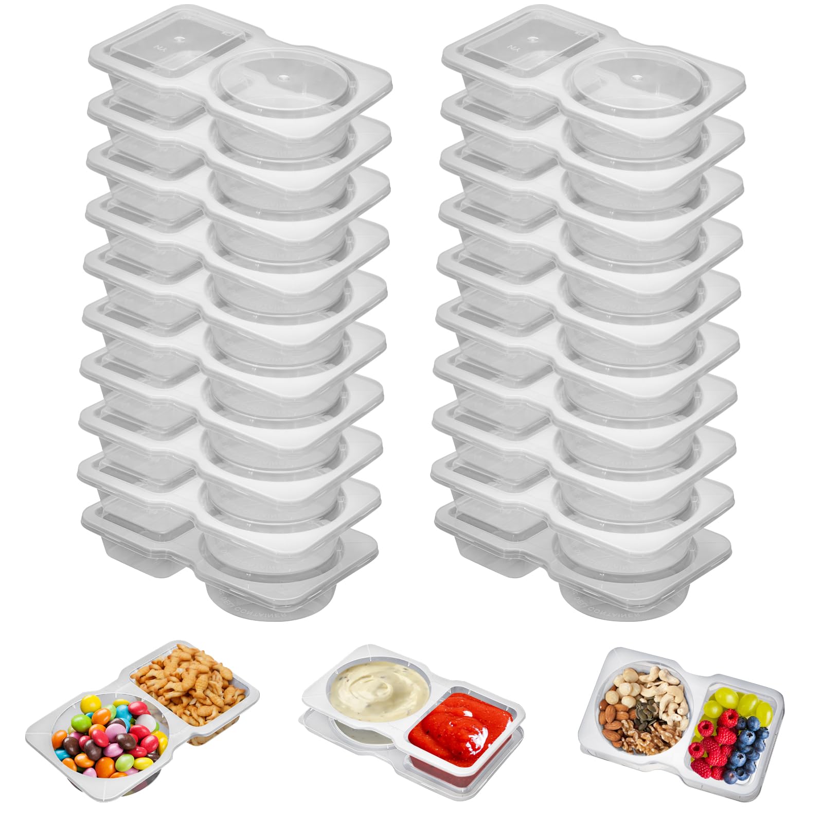 Reusable Plastic Sauce Contain - Food And Snacks For Picnic 评论和价格