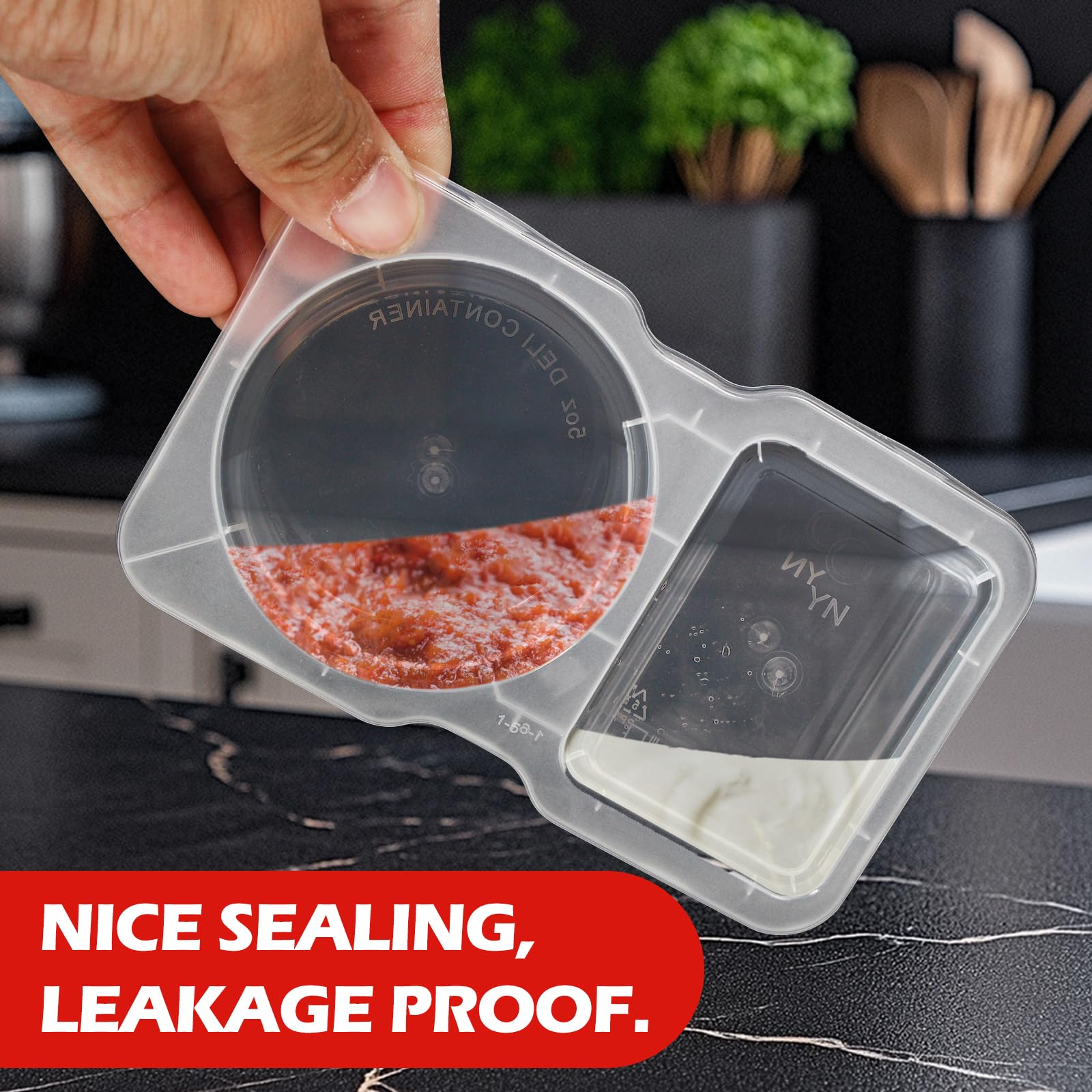 Reusable Plastic Sauce Contain - Food And Snacks For Picnic 评论和价格