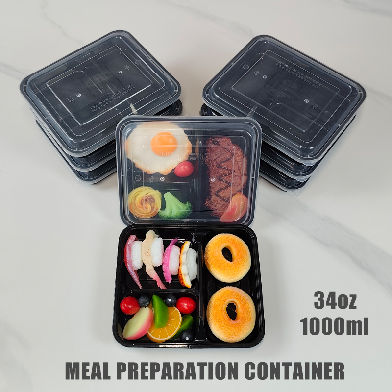 3-Compartment 34 Oz/1000 Ml, 1 - Food And Snacks For Picnic 评论和价格